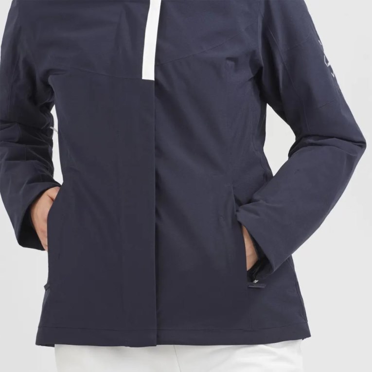 Navy Salomon Speed Women's Insulated Jackets | PH 85901O